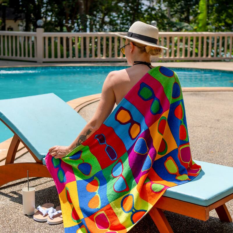 Arkwright Cotton Printed Novelty Beach Towel - 30x60 Inches