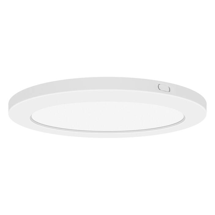 ModPLUS 9-inch White 120V LED Round Flush Mount - White