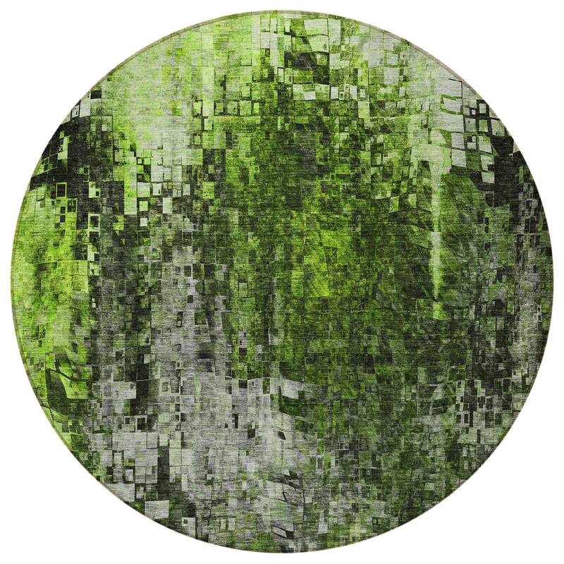 HomeRoots Abstract Transitional Rectangle Outdoor Rug