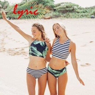 Shop Lyric Halter Bikini Set Swimsuit Hot Crop Top Swimwear For