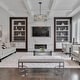 preview thumbnail 14 of 13, Aulia Modern 3-Light Black Crystal Drum Chandelier for Living Dining Room