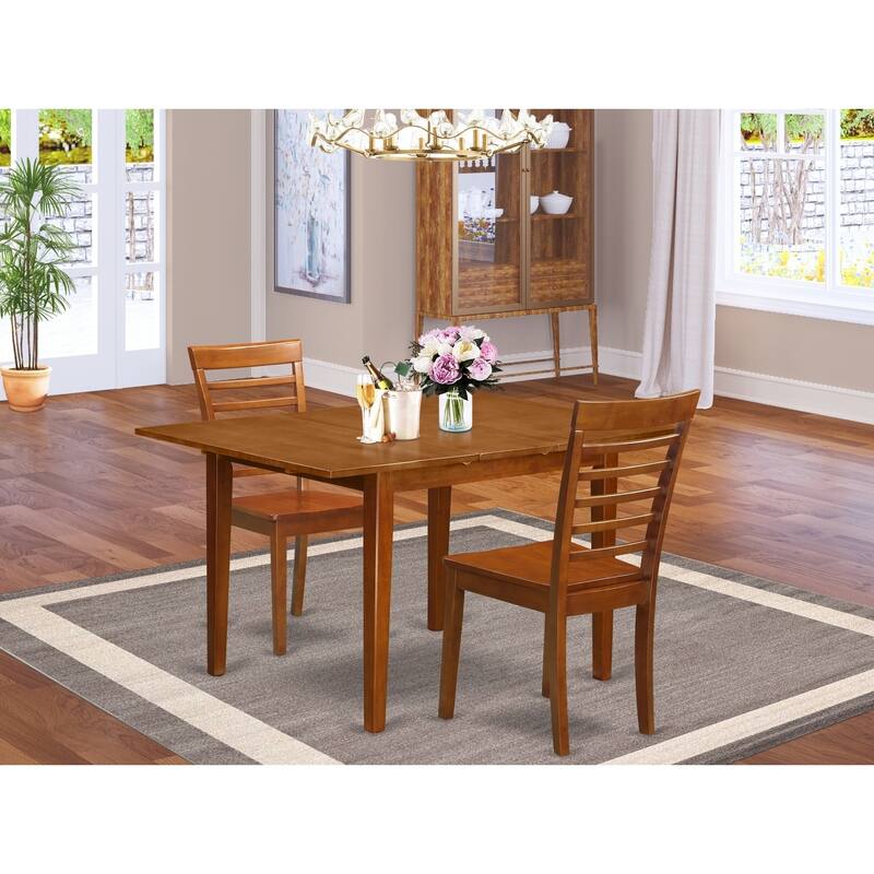 Dinette Set - Small Kitchen Table with 4 Chairs - Modern Dining Room Set