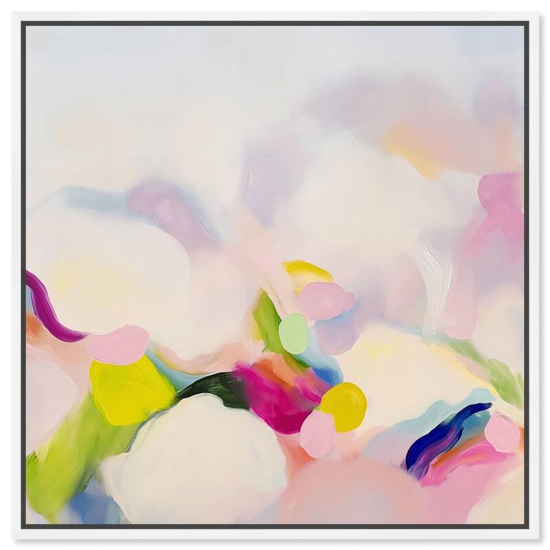 Colorfield Patches II Canvas by Art Remedy - 16" x 16" - White