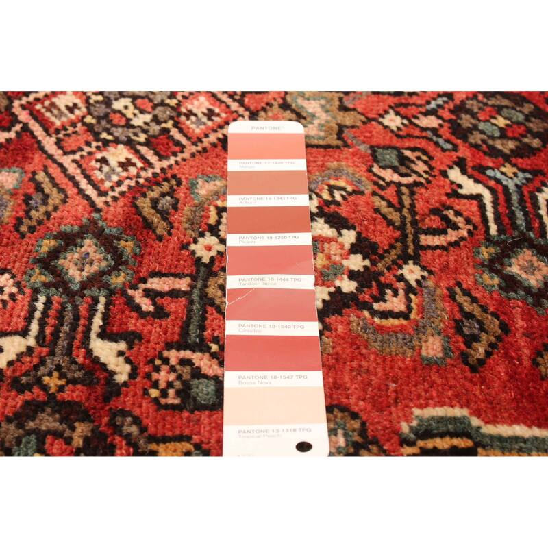 ECARPETGALLERY Hand-knotted Andelz Red Wool Rug - 3'5 x 9'9