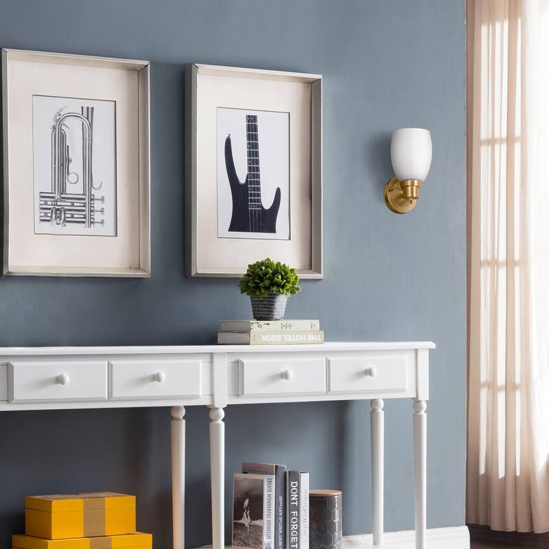 Lydia Transitional 1-Light Indoor Dimmable Wall Light - Satin Gold
