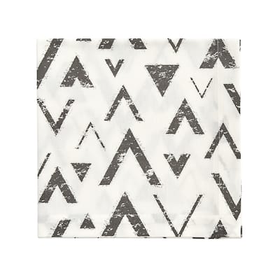 Split P Black Triangles Napkin Set of 4 - 20" X 20"