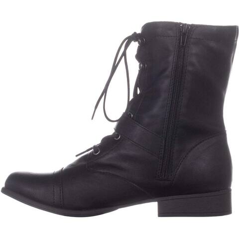 American Rag Womens Farahh Round Toe Ankle Combat Boots