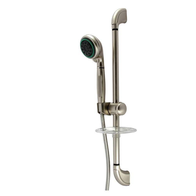 Kingston Brass 1.8 Multi-Function Hand Shower Package - Includes - Brushed Nickel