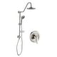 preview thumbnail 6 of 26, Proox 5-sprayer Rain Shower Faucet with Handheld Shower Soap Dish Shower+Valve - Brushed Nickel