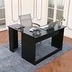 preview thumbnail 2 of 5, Ivinta Corner Desk Modern L Shaped Desk Computer Table Writing Desk Workstation for Home Office Small Space