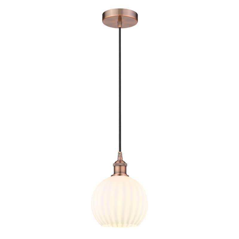 Innovations Lighting 616-1P 10 8 White Venetian Pendant White Venetian