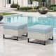 Option Light Grey Wicker / Babyblue Cusion