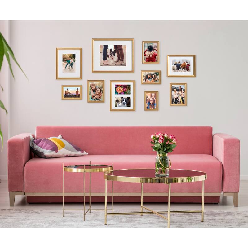 Kate and Laurel Adlynn Glam 10-piece Wall Picture Frame Set