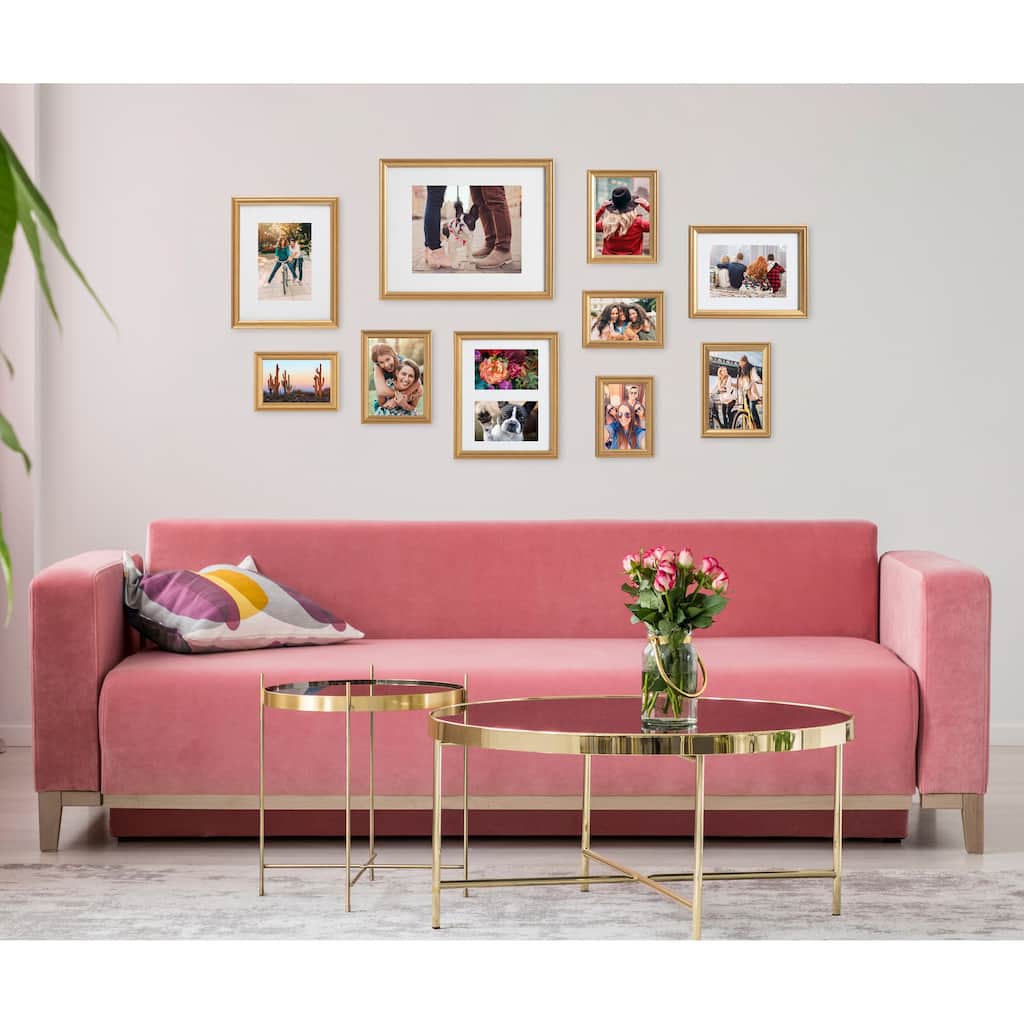 Kate and Laurel Adlynn Glam 10-piece Wall Picture Frame Set
