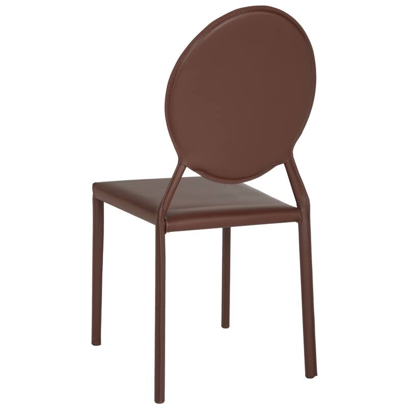 SAFAVIEH Gearldine Mid-Century White Dining Chair (Set of 2) - 17.3" x 22.5" x 37.4" - 17Wx23Dx37H