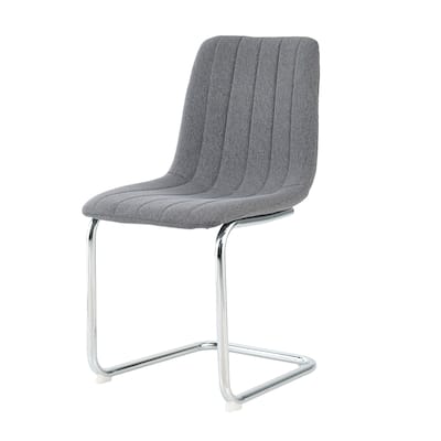 Modern Simple Light Luxury Dining Chair with Metal Leg set of 4
