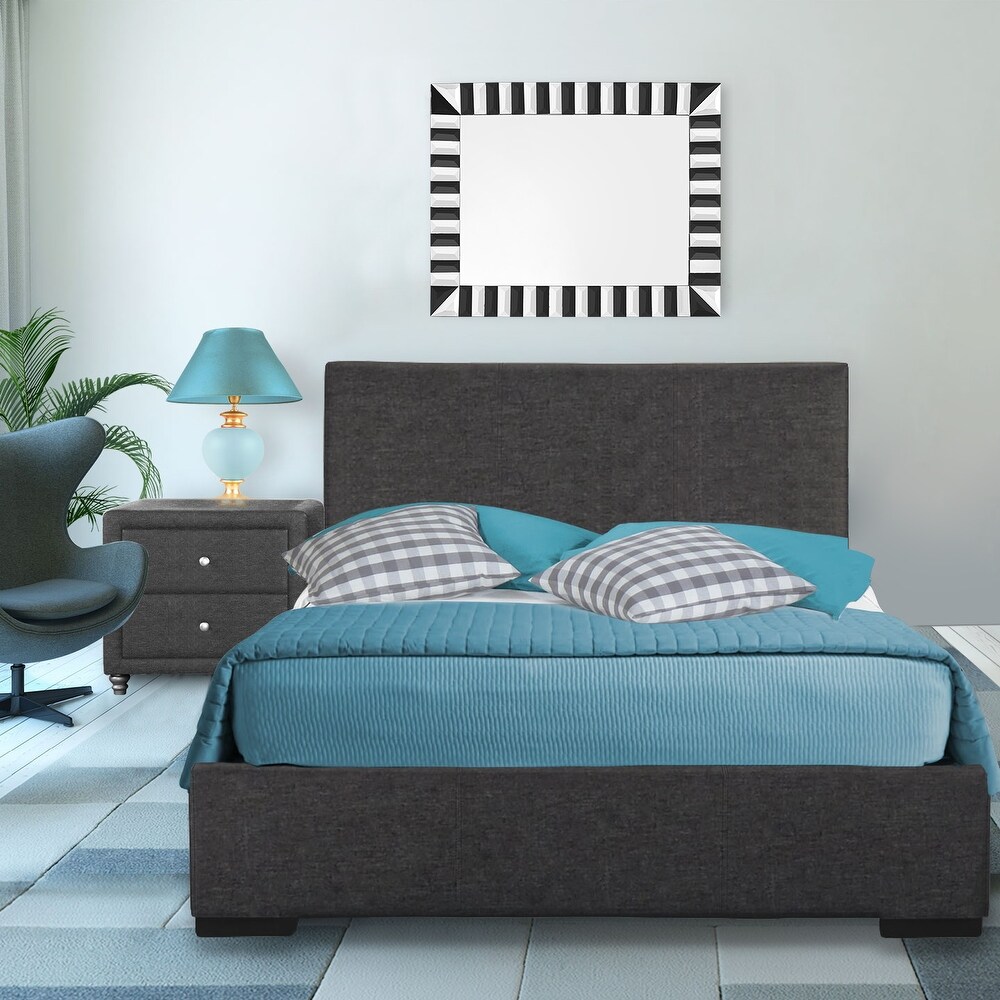 Allegona upholstered low profile storage platform bed sale