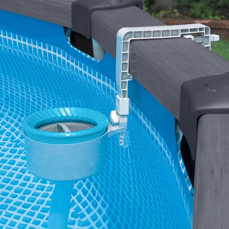 Intex Deluxe 800 GPH+ Wall-Mounted Swimming Pool Surface Automatic Skimmer - 4.1