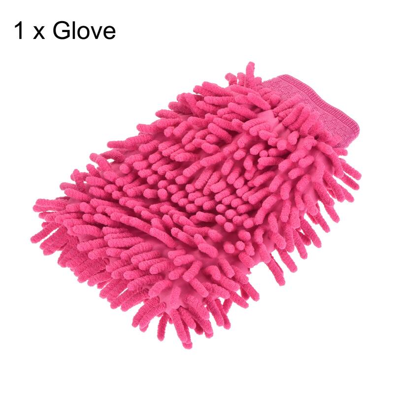 Microfiber Soft Chenille Wash Mitten Dusting Glove for House Cleaning