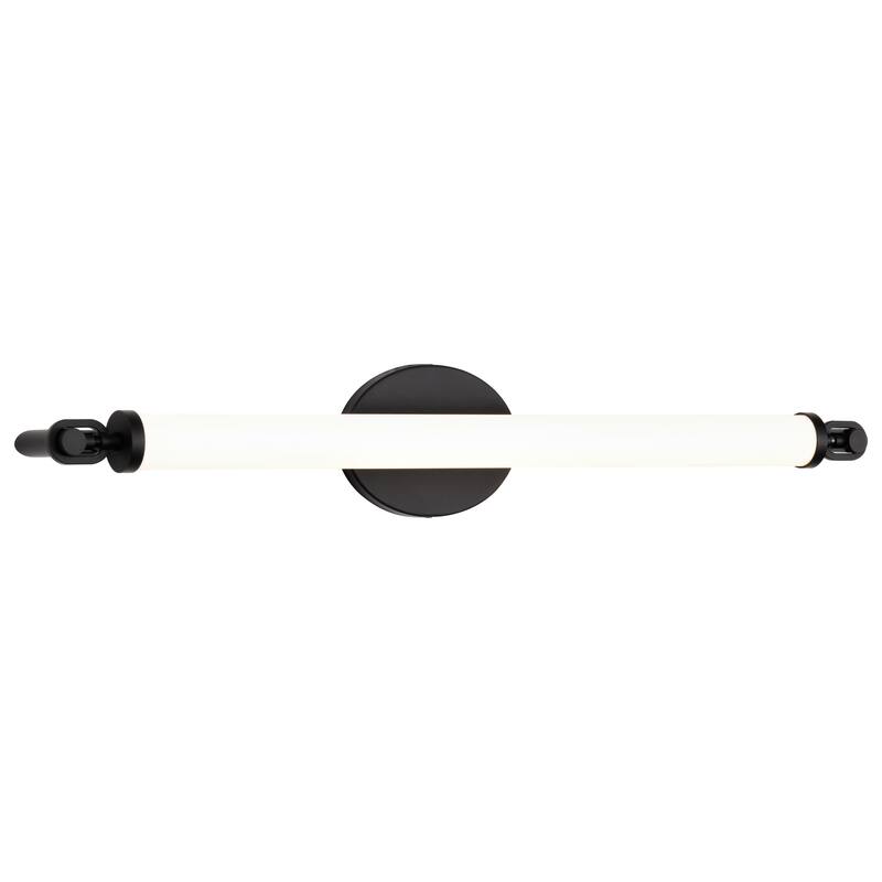 Edgeworth 28 Inch LED Vanity Matte Black Acrylic Lens