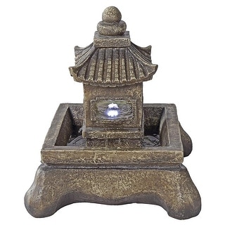 Design Toscano Mokoshi Pagoda Illuminated Garden Fountain