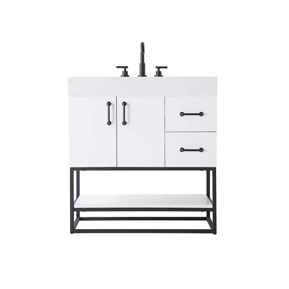 Elegant Lighting VF29232 Caroline 32" Free Standing Single Basin