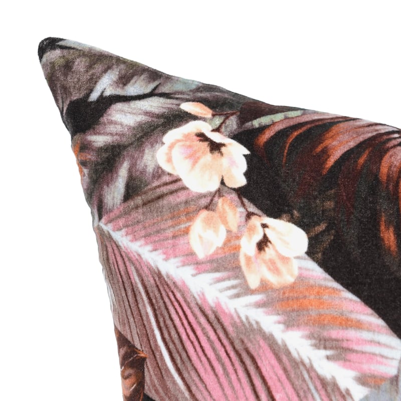Villa by Classic Home Makana Velvet Cotton Throw Pillow