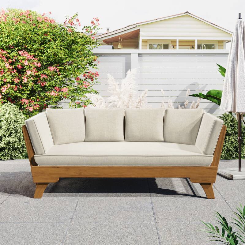 Outdoor Patio Daybed Sofa - Beige