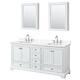 Option White / Giotto Quartz Top / Polished Chrome