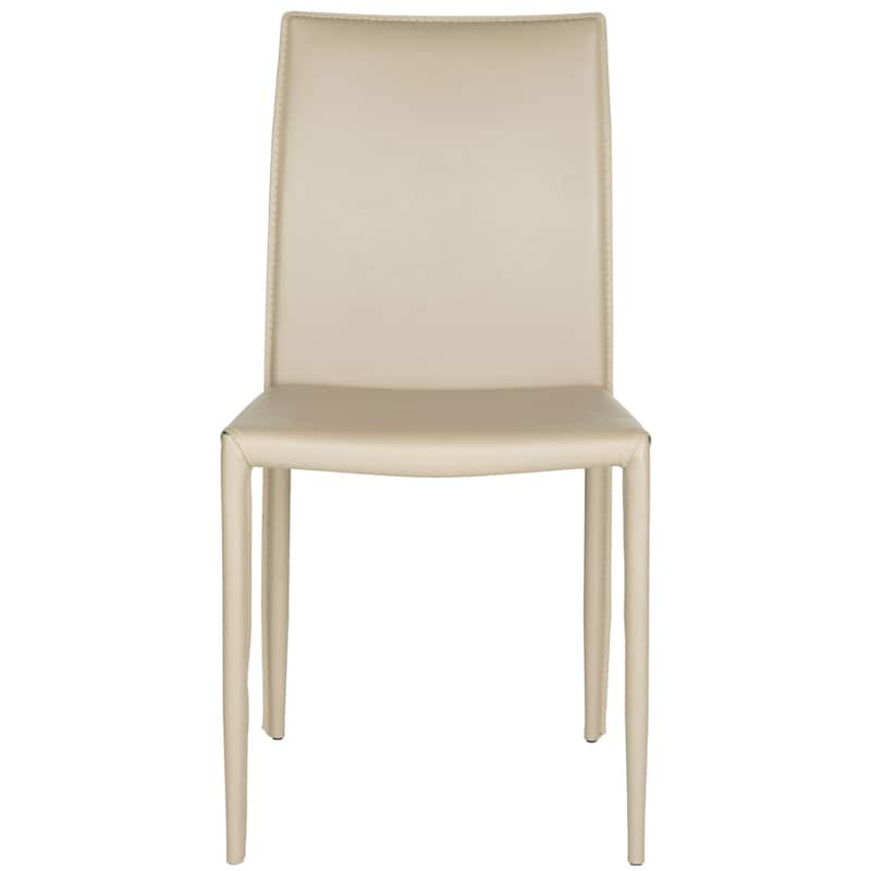 SAFAVIEH Oneida Faux Leather Dining Room Chair (Set of 2) - 18.9" W x 22.8" L x 35.8" H - 19"Wx23"Dx36"H