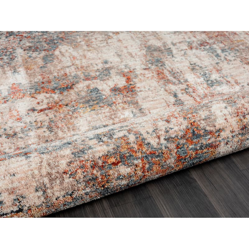 Terra by Obeetee Hampton Brushstroke Multi Rug