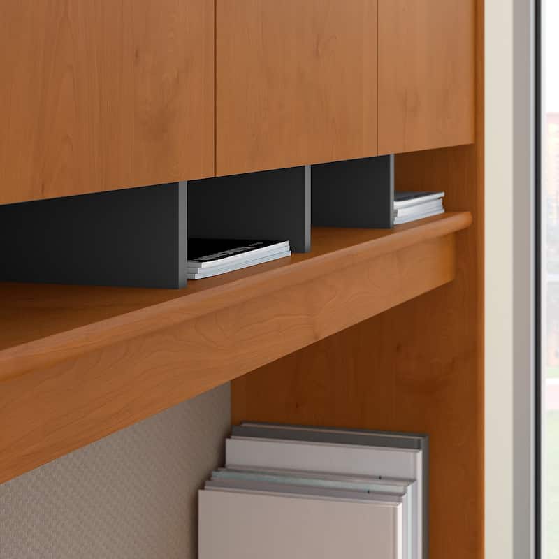 Series C 60W Desk with Hutch and Drawers by Bush Business Furniture