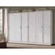 Palace Imports 100% Solid Wood Wall Closet System of Wardrobe Armoires ...