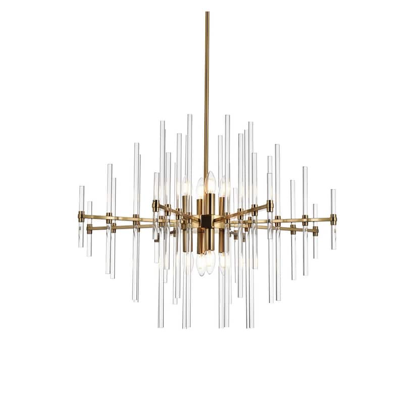 Samuel 27 inch Crystal Rod Pendant - N/A