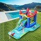 preview thumbnail 4 of 7, Gymax Inflatable Bouncer Climbing Slide Bounce House Water Park