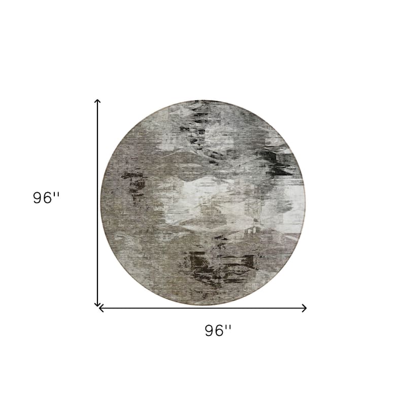 HomeRoots Abstract Transitional Rectangle Outdoor Rug