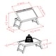 preview thumbnail 19 of 17, Arlo Breakfast Tray with Flip Top Gray and Natural Finish