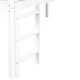 preview thumbnail 14 of 17, White Wood Twin Loft Bed Kids Bed with Slide and Underbed Space