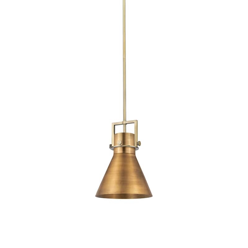 Innovations Lighting 411-1SM-15-10 Newton Cone Pendant Newton Cone 10" - Brushed Brass