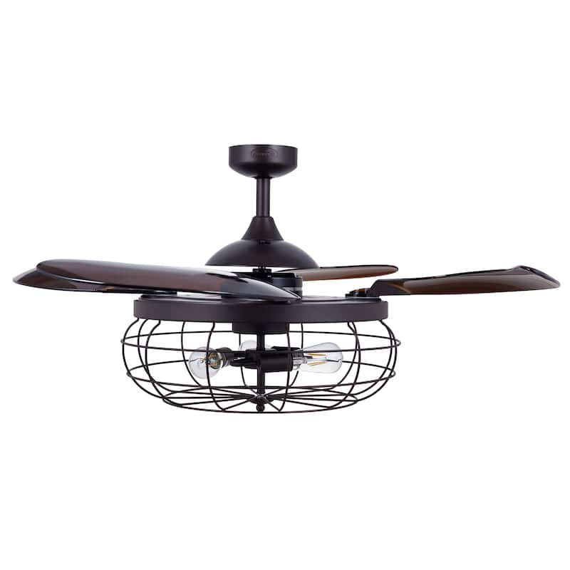 Fanaway Industri Oil Rubbed Bronze and Dark Koa 48-inch Ceiling Fan