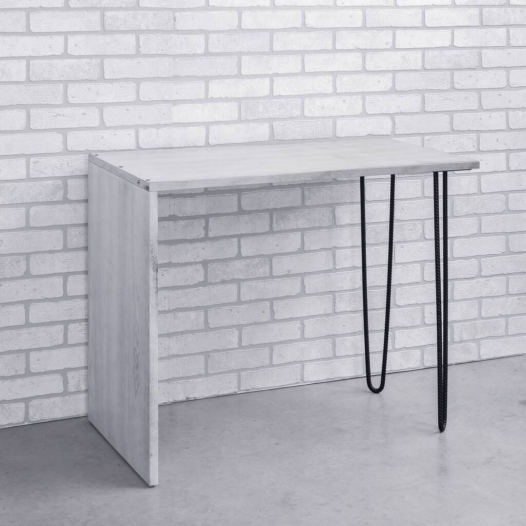 Westport Rustic Solid Wood Waterfall Desk