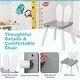 preview thumbnail 7 of 8, Gymax 3 Pieces Kids Table & Chairs Set Children Wooden Furniture Set