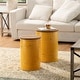 preview thumbnail 2 of 29, Glitzhome Set of 2 Industrial Farmhouse Outdoor Stool Storage Ottomans