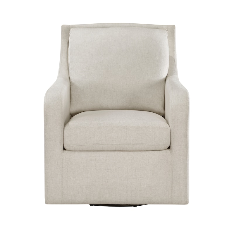 Elma Fabric Upholstered Swivel Chair - 29" x 35.5" x 36.5"