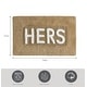 preview thumbnail 25 of 59, Jean Pierre Novelty Cotton Bath Rug - 21"x34" - "His" & "Hers"