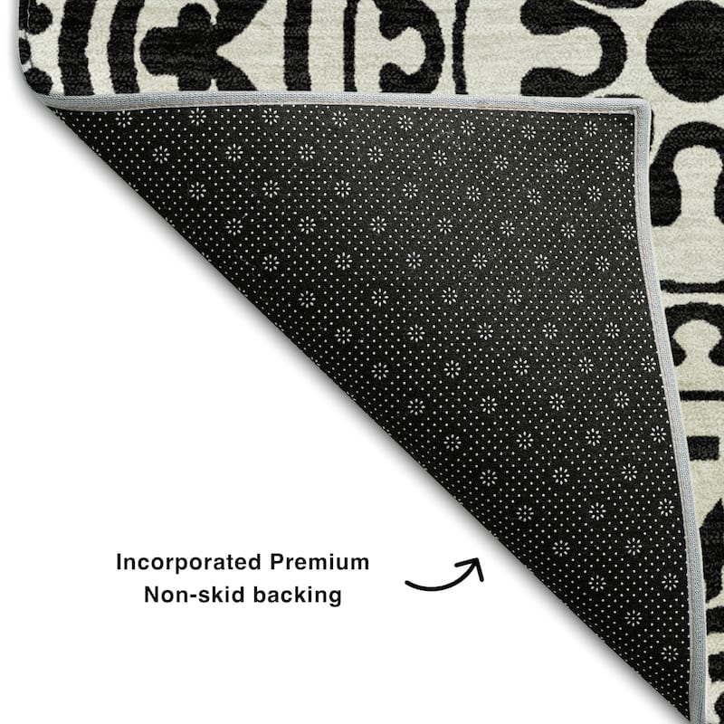 Premium Washable Super Soft Vanishing Medallion Mayfield Rug