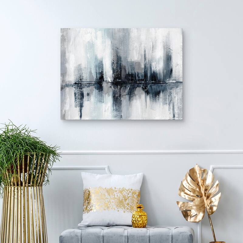 Indigo Harbor Lights by Nan Canvas Art Print