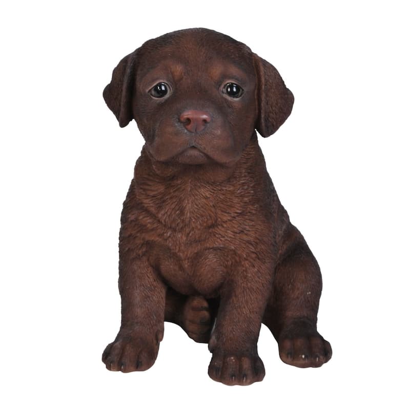 6.50" Labrador Puppy Sitting Outdoor Garden Figurine