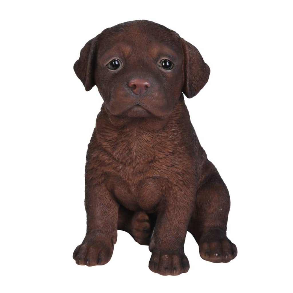 6.50" Labrador Puppy Sitting Outdoor Garden Figurine