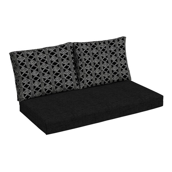 Arden Selections Outdoor Loveseat Cushion Set 48 x 24 On Sale Bed Bath Beyond 39954403